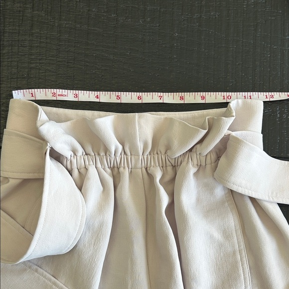 Wilfred High Waist Tie-Front Shorts in Pale Pink - Picture 5 of 6